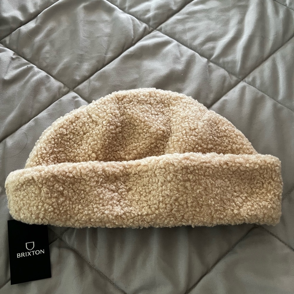 Brixton Cream Fleece Beanie